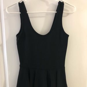 Peplum Black Tank Top from ASOS